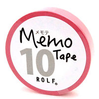 プリントインフォームジャパン gnotes ロール付箋 メモテープ メモテ 10mm幅×10m ピンク 1307-0062-0210 1個