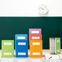 プラス 年組氏名 スクール フラットファイル A4タテ パープル 79342 1冊