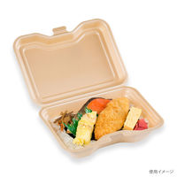 シーピー化成 弁当容器 TN-611 キャメル 0A30611001420 1袋(50枚)