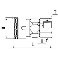 日東工器 ハイカプラBL 40SF-BL STEEL NBR 1個