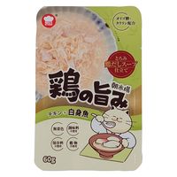 朝市場 猫用 鶏の旨みスープ 白身魚 60g 24袋 F&Bell キャットフード パウチ
