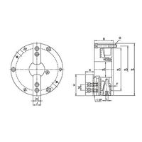 ファーステック 2爪強力型 セレーションタイプ スクロールチャック FT-TNT07 1台 63-1409-69（直送品）