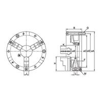 ファーステック 3爪強力型 アジャスタブルスクロールチャック FT-CT07 1台 63-1409-75（直送品）