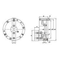 ファーステック 2爪生硬兼用強力型 アジャスタブルスクロールチャック FT-TKT09 1台 63-1409-83（直送品）
