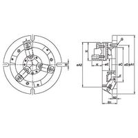 ファーステック 薄型3爪フライス用スクロールチャック FT-NBK06 1台 63-1409-97（直送品）