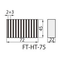 ファーステック FTーHT型 インダクションブロック FT-HT-75 1組 63-1410-86（直送品）