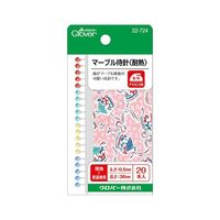 クロバー まち針 「マーブル待針」 耐熱 22724 1個 62-4078-34（直送品）