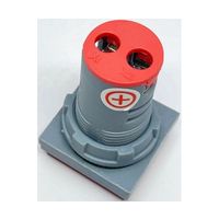 共立電子産業 DC4ー100V LEDデジタル電圧計 角型 赤 65-9620-77 1個（直送品）