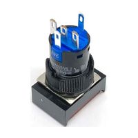 共立電子産業 照光式プッシュスイッチ 長方形 モーメンタリ 赤色 24V 65-9644-98 1個（直送品）