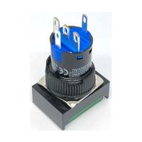 共立電子産業 照光式プッシュスイッチ 長方形 モーメンタリ 緑色 24V 65-9644-99 1個（直送品）