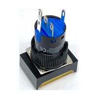 共立電子産業 照光式プッシュスイッチ 長方形 オルタネイト 黄色 24V 65-9645-05 1個（直送品）