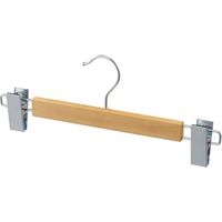 アズワン 木製ハンガー ボトム用 外型クリップ付き ナチュラル 100本 65-9345-22 1セット(100本)（直送品）
