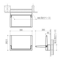 内外 SUー02N(Bタイプ面付け) BR玄関椅子OLISU(オルイス) CFD516555 1台（直送品）
