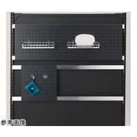 アズワン スチール製有孔パネル 角バー取付タイプ W28.5×H28.5cm 65-9345-37 1個（直送品）