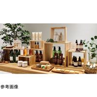 アズワン 木製ディスプレイボックス ブラウン 20cm角 65-9345-53 1個（直送品）