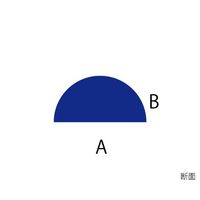 コクゴ ネオロン甲丸 15mm×10mm 1m巻 両面テープ付 107-8160303 1巻 62-9840-85（直送品）