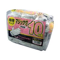 富士グローブ 得々床皮マジック10双組 トクトクマジック10ソウ 1セット(10双) 62-3954-71（直送品）