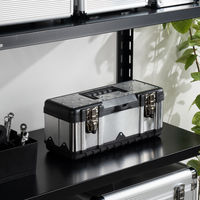 JEJアステージSUSツールボックス STB-390 シルバー1個