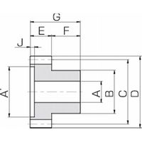 小原歯車工業 平歯車|成形平歯車 DS DS1ー35 1セット(9個)（直送品）