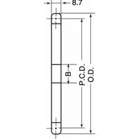 三興製作所 M50 スプロケット 1列A型 50A45 1個（直送品）