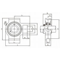旭精工 ステンレス製インサート軸受ユニット MUCT209VNY 1個（直送品）