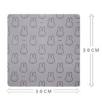 ミッフィー マイクロファイバー 超吸水クロス 台ふきん グレー 30×30cm 1枚 オカトー