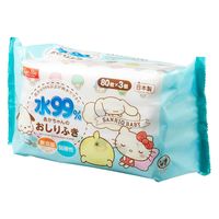 ウェットティッシュ サンリオ 水99.9％ おしりふき（80枚×3コパック）2パック レック