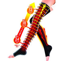 SLIMWALK（スリムウォーク） メディカルリンパ ロング おやすみ用 ブラック M～L ピップ