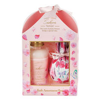 【ギフト】 入浴剤 サクラCA バスセットボックス テマリザクラ セット（ミルキーバブルバス100mL＋バスボム75g＋バススポンジ）