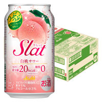 チューハイ 酎ハイ アサヒ Slat（すらっと）白桃サワー 350ml 缶 1箱（24本）