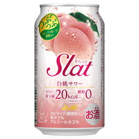 チューハイ 酎ハイ アサヒ Slat（すらっと）白桃サワー 350ml 缶 6本