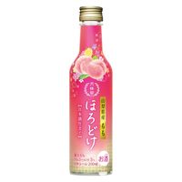 月桂冠 日本酒仕立て　ほろどけ もも 200ml 瓶 1セット（3本）　山梨県産もも　果汁5%　リキュール
