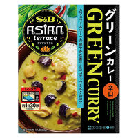 エスビー食品 アジアンテラス グリーンカレー 辛口 1セット（4個）レンジ対応 レトルト