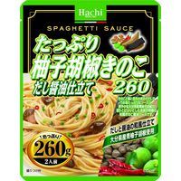 ハチ食品 たっぷり柚子胡椒きのこ だし醤油仕立て 2人前・260g 1セット（5個）パスタソース