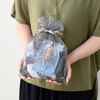 ヘッズ オーガンジーバッグ/グレー-LL OGG-BLL 1個(10枚)