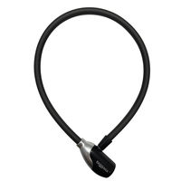 サギサカ ディンプルケーブルロック 60cm ブラック/シルバー 43455 1個