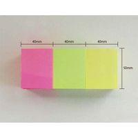 プリントインフォームジャパン info notes ブリリアント 40x50mm カラーミックス3色 5653-39 1パック(3色×4冊)