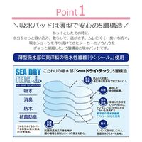 辻一 吸水消臭ショーツ レースデザイン 防水 抗菌防臭 薄型失禁パンツ 女性用 SPL-GSC-587LLPK 1セット(3枚組)（直送品）