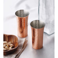 株式会社アサヒ 食楽工房 ペア純銅鎚目一口ビールカップ 24-0250-109 1個（直送品）