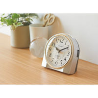 リズム シチズン 暗所自動点灯ライト付電波目覚まし時計 23-8281-133 1箱（直送品）