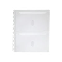 キングジム 取扱説明書ファイルNo.2635用2段ポケット リフィル 30穴 2630PA 1パック（4枚入）