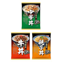 【セット品】エスビー食品 どんぶり党 3種×各2個＜中華丼・牛丼・親子丼＞1セット レトルト