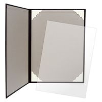 ササガワ 証書ファイル A4 レザー調 焦茶栗 10-6002 1セット(1冊×5)