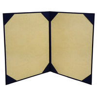 美濃商会 証書ファイル布紺パッドなしA4大二枚用 9372-08 1冊