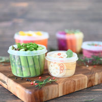 保存容器 エンバランス ラウンドコンテナ 丸・浅型 L 750ml グレー 1個 ウィルマックス