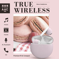 ワイヤレスイヤホン Bluetooth 5.3 低遅延 超軽量 マカロンピンク LBT-TWS17CSPN エレコム 1個（直送品）