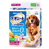 デオシート しっかり超吸収 フローラル＆グリーンの香り ワイド 52枚入 1セット（1袋×4）ユニ・チャーム