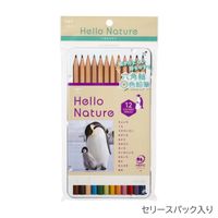 トンボ鉛筆 缶入色鉛筆 ハローネイチャー コウテイペンギン CB-KHNEP0312C 1個（12色入）