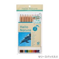 トンボ鉛筆 缶入色鉛筆 ハローネイチャー ハンドウイルカ CB-KHNDL0312C 1個（12色入）