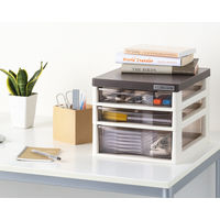 JEJアステージ デスクキャビネット浅2深1段 ブラウンアイボリー 1個